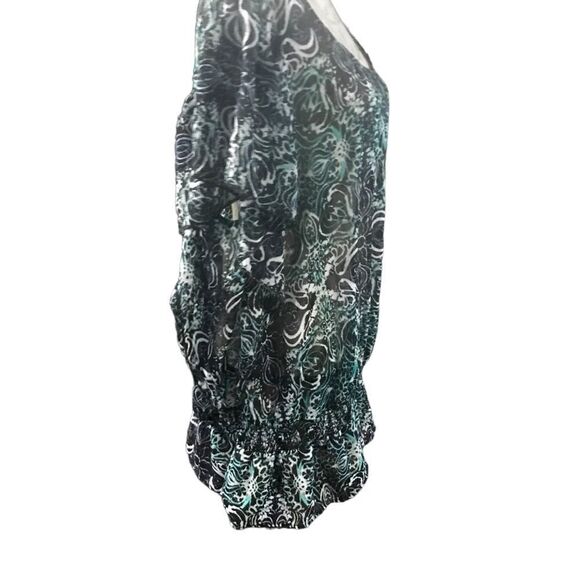 Faded glory size 4X sheer abstract blouse - Picture 3 of 10